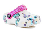 Crocs Classic Butterfly Clog T White/Multi 208300-94S